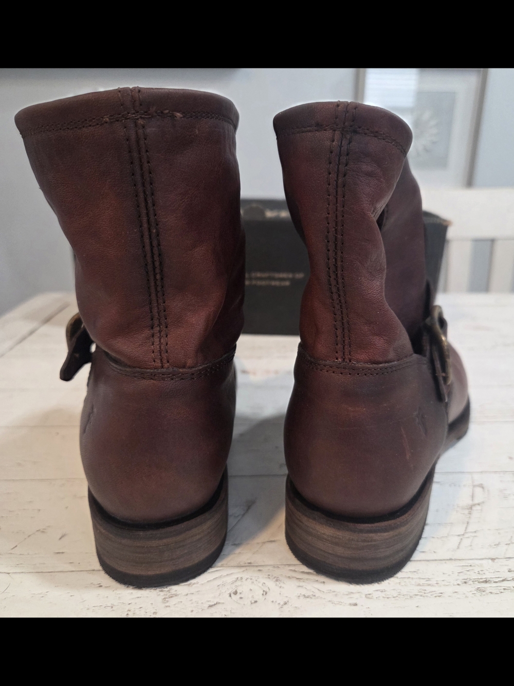 New - Frye Veronica Leather Bootie in Tonara Redwood, 8.5 - Picture 5 of 16